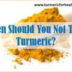 precautions associated with turmeric